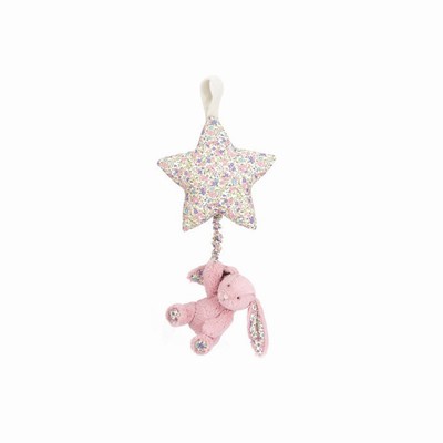 Jellycat Blossom Tulip Bunny Star Musical Pull New Zealand | ZTKHC6912